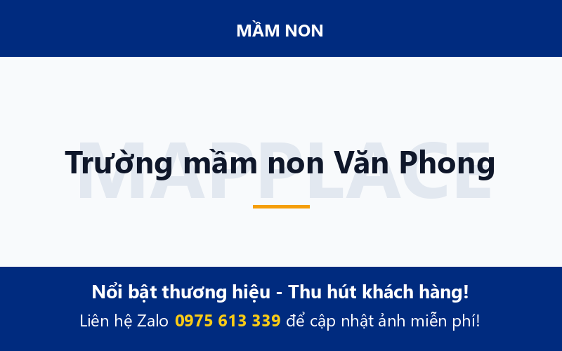 Trường mầm non Văn Phong