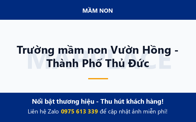 Trường mầm non Vườn Hồng - Thành Phố Thủ Đức