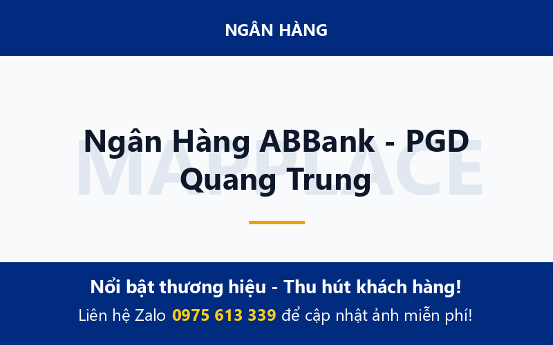 Ngân Hàng ABBank - PGD Quang Trung