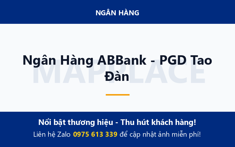 Ngân Hàng ABBank - PGD Tao Đàn