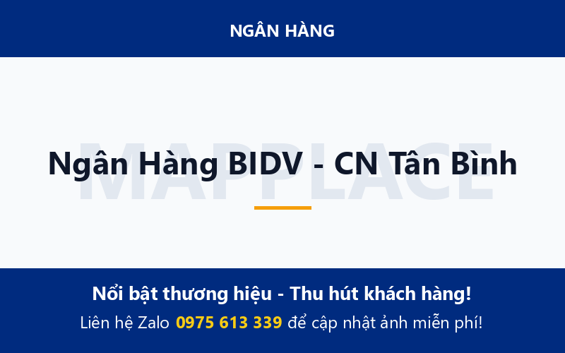 Ngân Hàng BIDV - CN Tân Bình