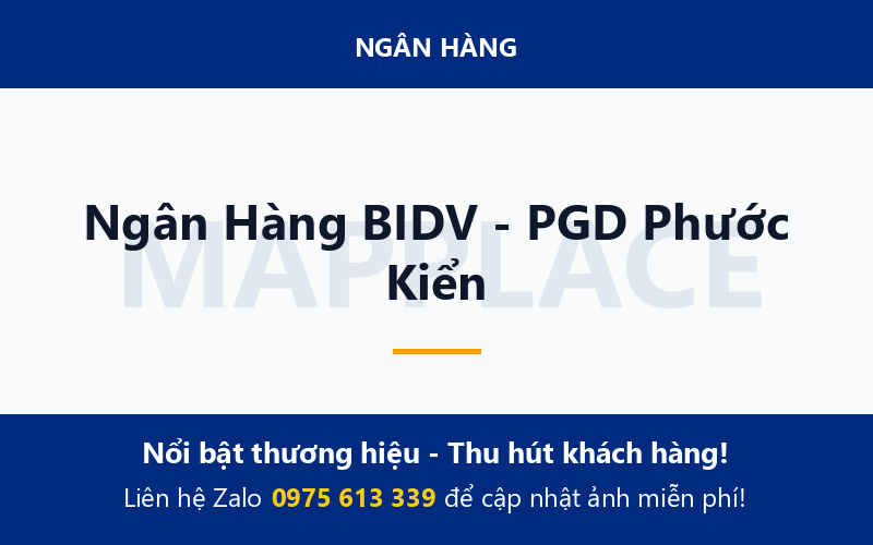 Ngân Hàng BIDV - PGD Phước Kiển