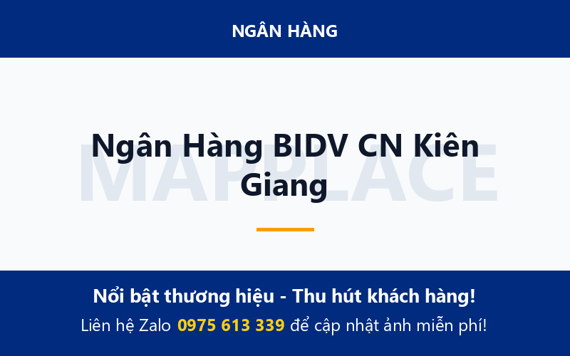 Ngân Hàng BIDV CN Kiên Giang