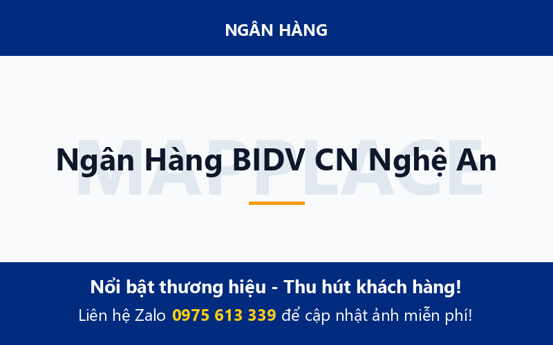 Ngân Hàng BIDV CN Nghệ An