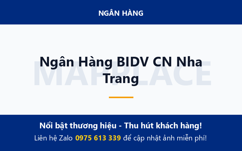 Ngân Hàng BIDV CN Nha Trang