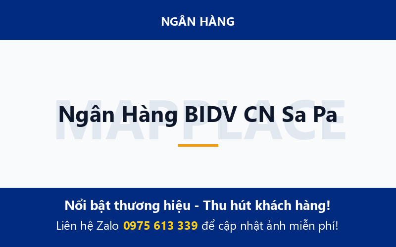 Ngân Hàng BIDV CN Sa Pa