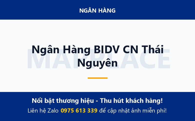 Ngân Hàng BIDV CN Thái Nguyên