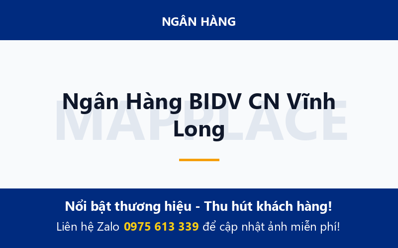 Ngân Hàng BIDV CN Vĩnh Long