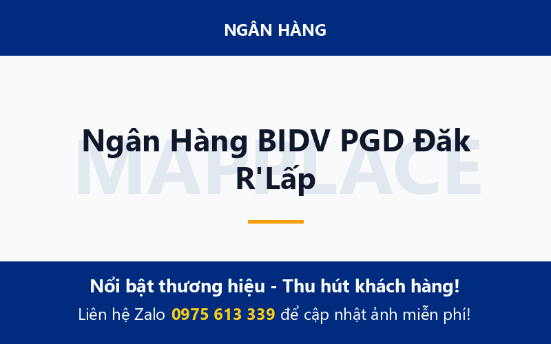 Ngân Hàng BIDV PGD Đăk R'Lấp