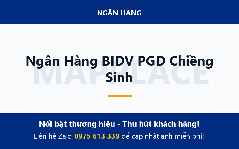Ngân Hàng BIDV PGD Chiềng Sinh