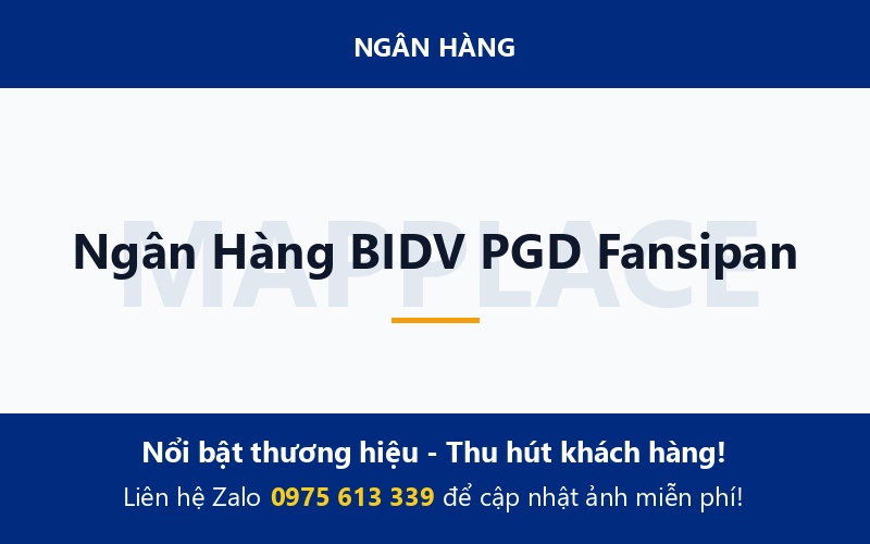 Ngân Hàng BIDV PGD Fansipan