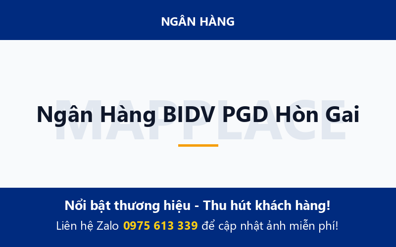 Ngân Hàng BIDV PGD Hòn Gai