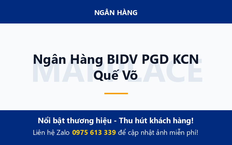 Ngân Hàng BIDV PGD KCN Quế Võ