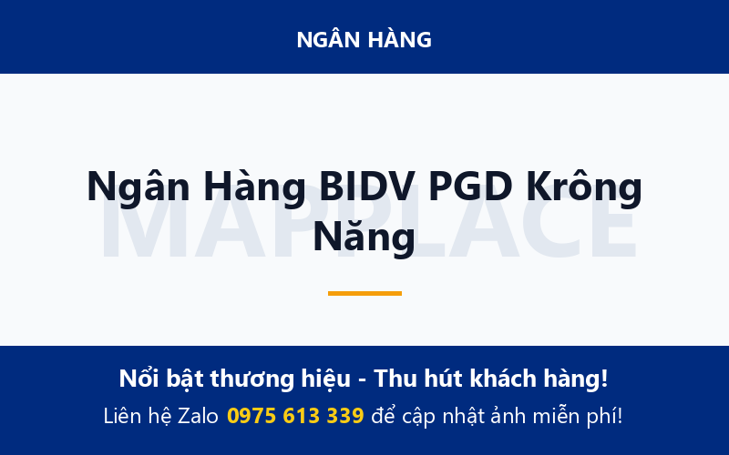Ngân Hàng BIDV PGD Krông Năng