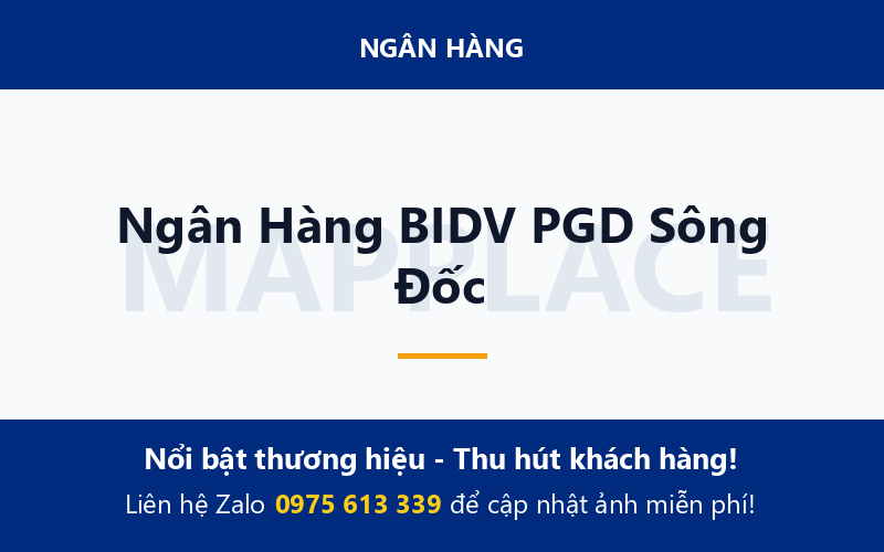 Ngân Hàng BIDV PGD Sông Đốc