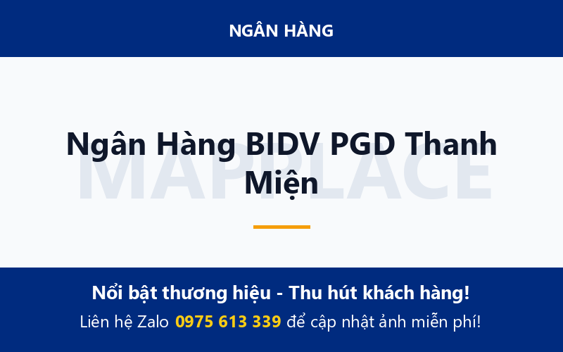 Ngân Hàng BIDV PGD Thanh Miện