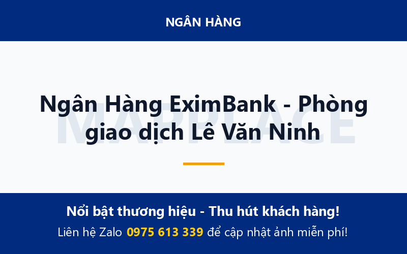 Ngân Hàng EximBank - Phòng giao dịch Lê Văn Ninh