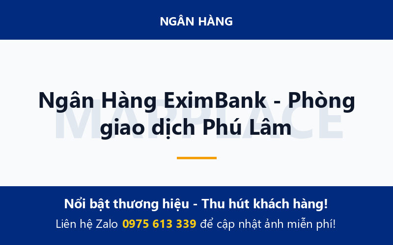 Ngân Hàng EximBank - Phòng giao dịch Phú Lâm
