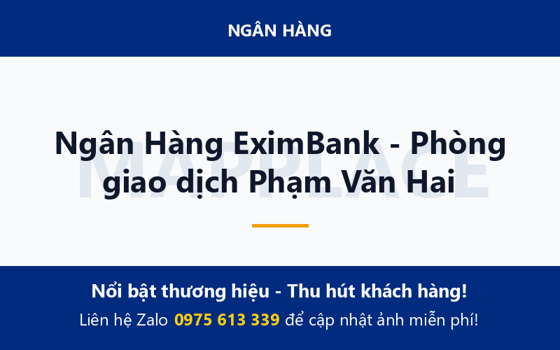 Ngân Hàng EximBank - Phòng giao dịch Phạm Văn Hai
