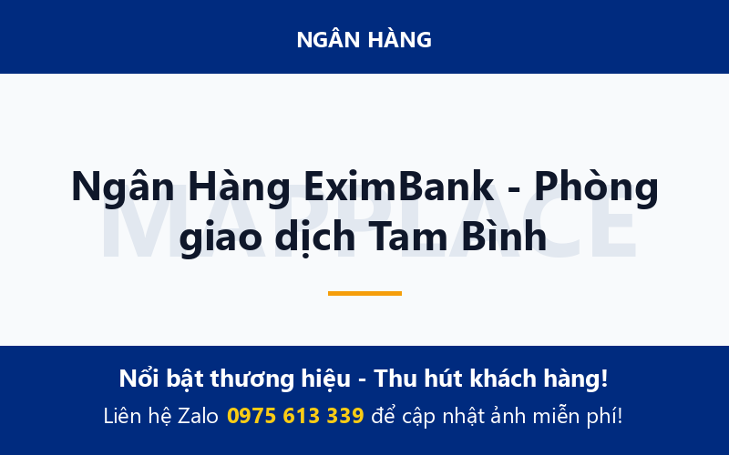 Ngân Hàng EximBank - Phòng giao dịch Tam Bình