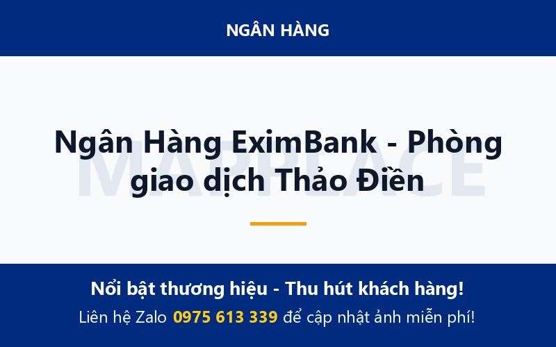 Ngân Hàng EximBank - Phòng giao dịch Thảo Điền