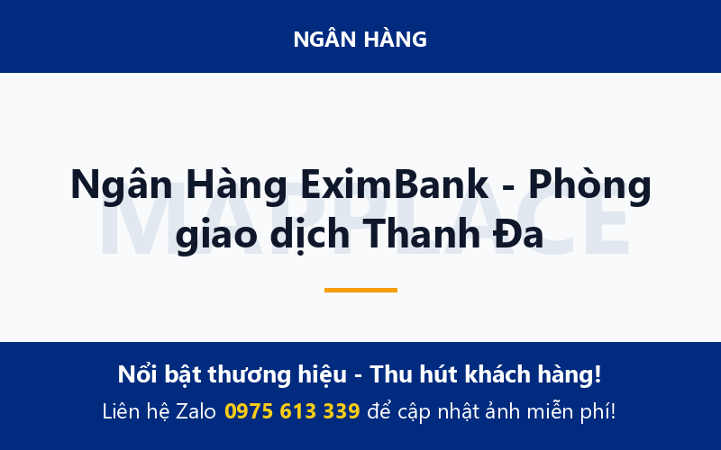 Ngân Hàng EximBank - Phòng giao dịch Thanh Đa