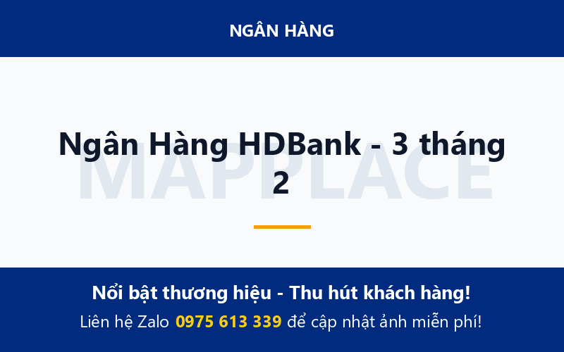 Ngân Hàng HDBank - 3 tháng 2
