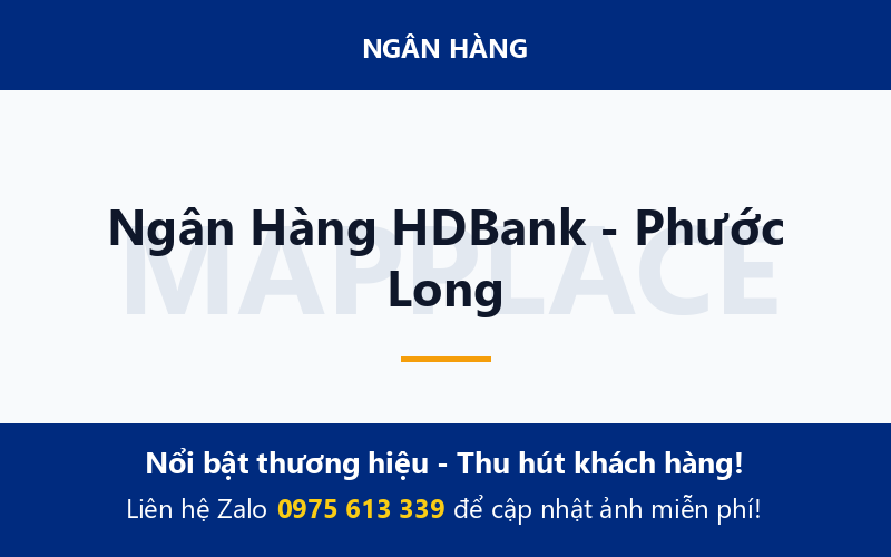 Ngân Hàng HDBank - Phước Long
