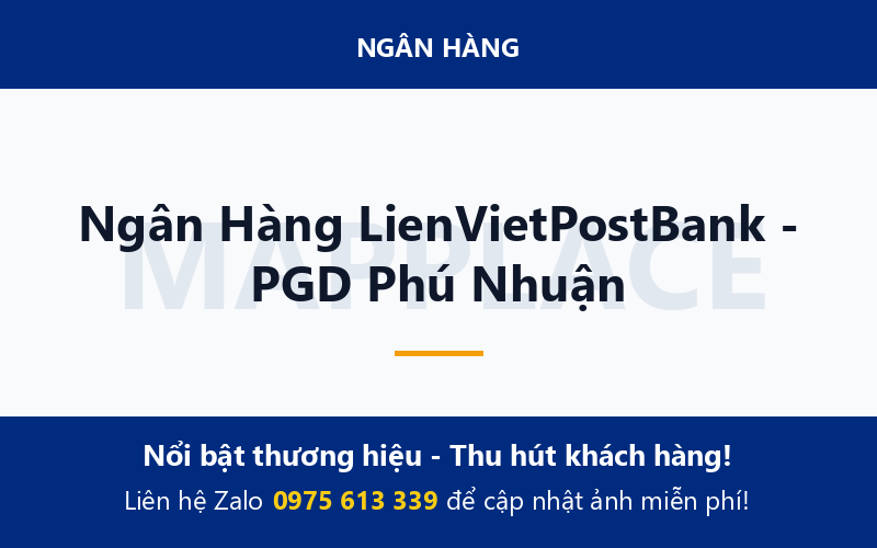 Ngân Hàng LienVietPostBank - PGD Phú Nhuận