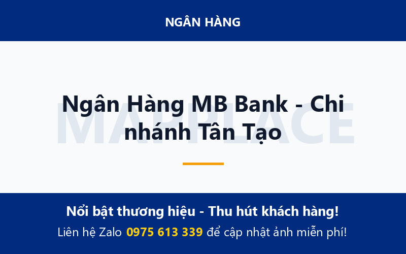 Ngân Hàng MB Bank - Chi nhánh Tân Tạo
