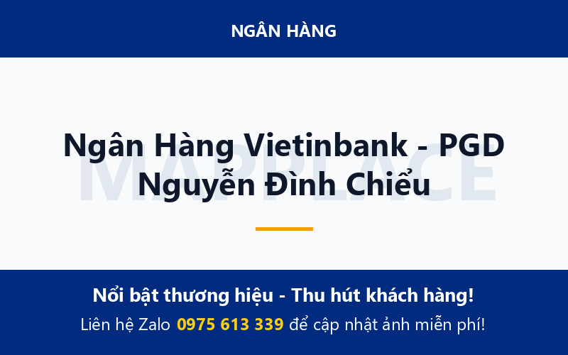 Ngân Hàng Vietinbank - PGD Nguyễn Đình Chiểu