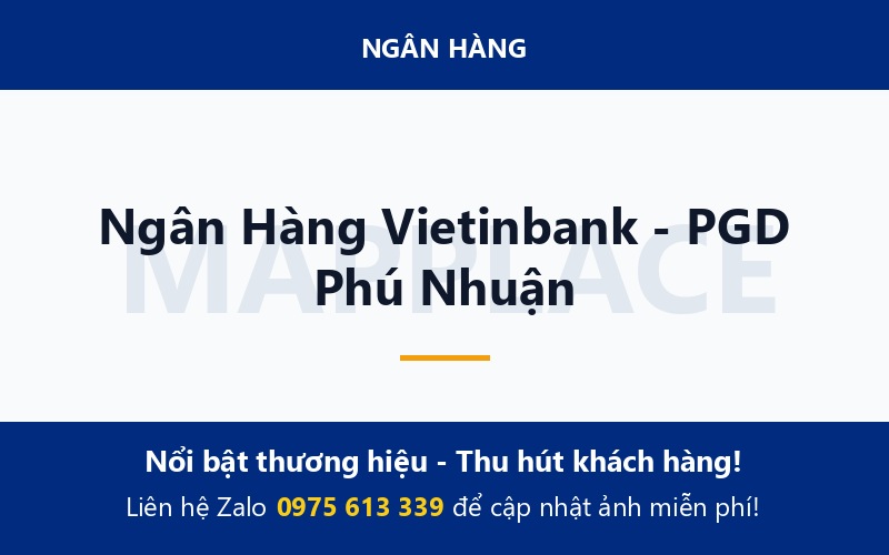 Ngân Hàng Vietinbank - PGD Phú Nhuận