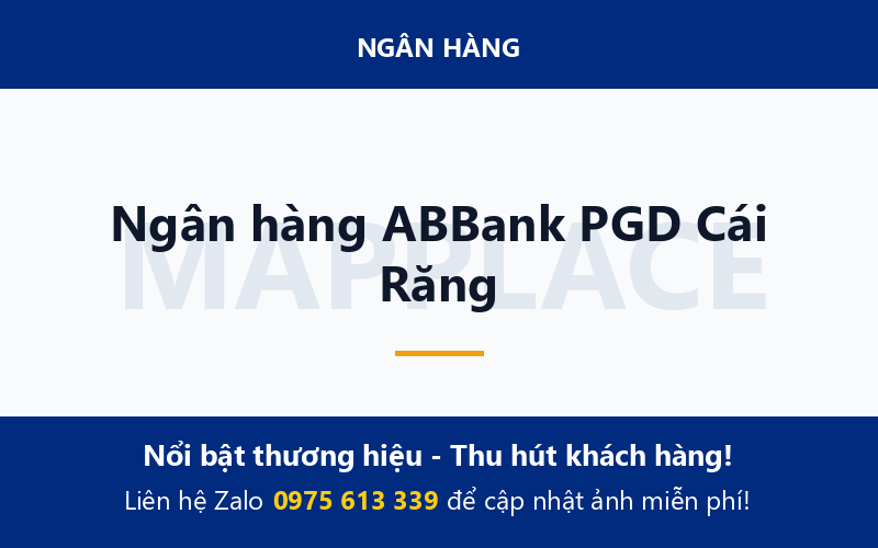 Ngân hàng ABBank PGD Cái Răng