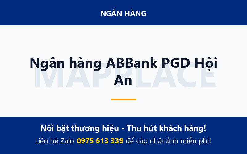 Ngân hàng ABBank PGD Hội An