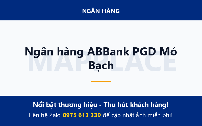 Ngân hàng ABBank PGD Mỏ Bạch