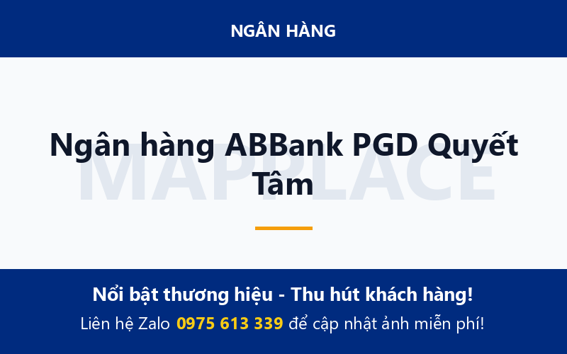 Ngân hàng ABBank PGD Quyết Tâm