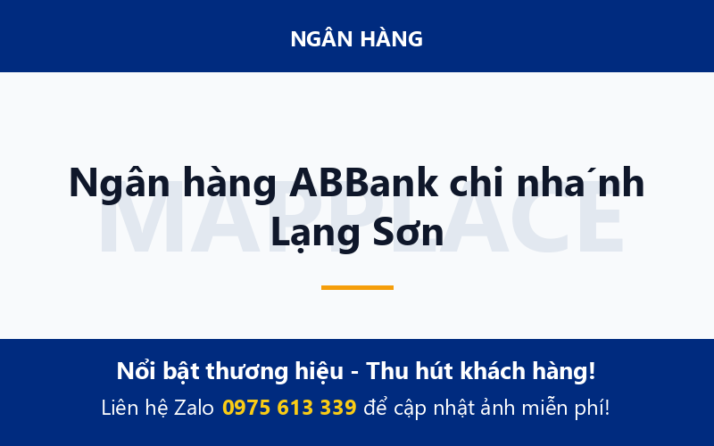 Ngân hàng ABBank chi nhánh Lạng Sơn