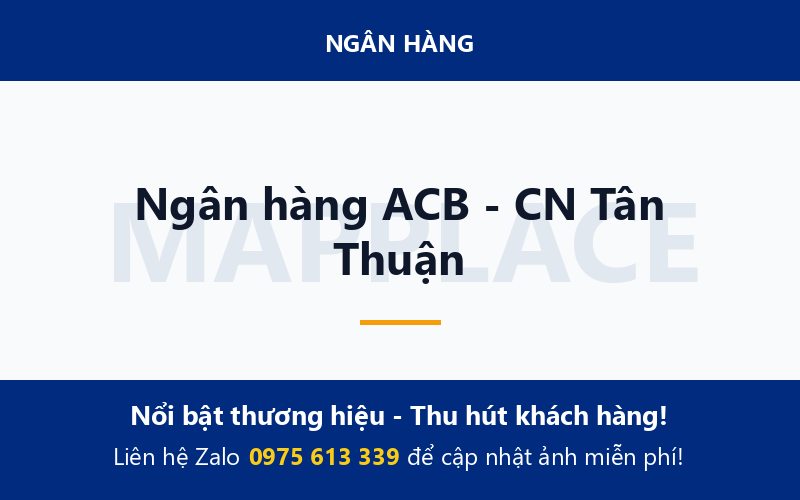Ngân hàng ACB - CN Tân Thuận