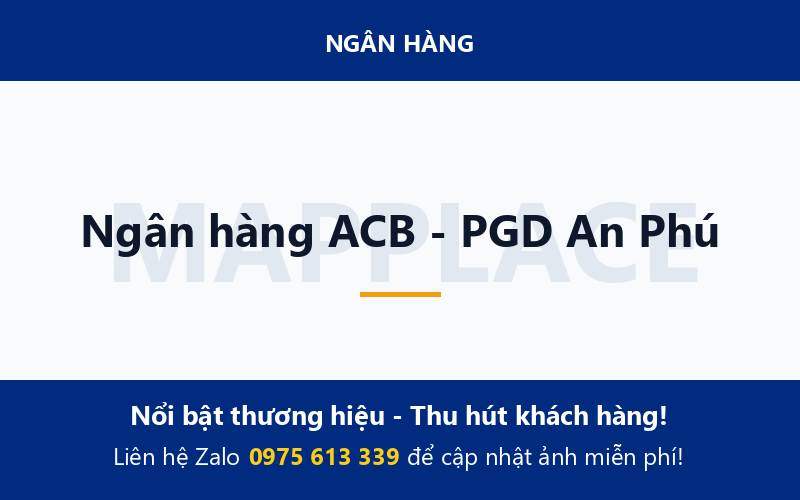 Ngân hàng ACB - PGD An Phú