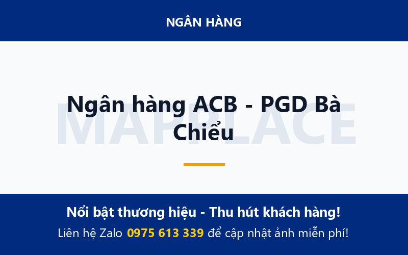 Ngân hàng ACB - PGD Bà Chiểu