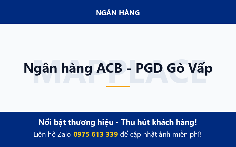 Ngân hàng ACB - PGD Gò Vấp