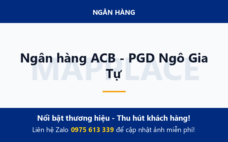 Ngân hàng ACB - PGD Ngô Gia Tự