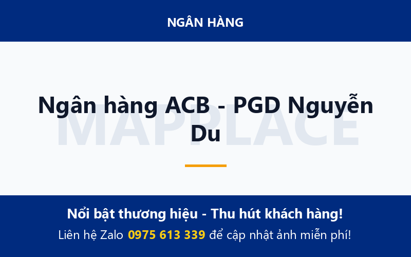 Ngân hàng ACB - PGD Nguyễn Du