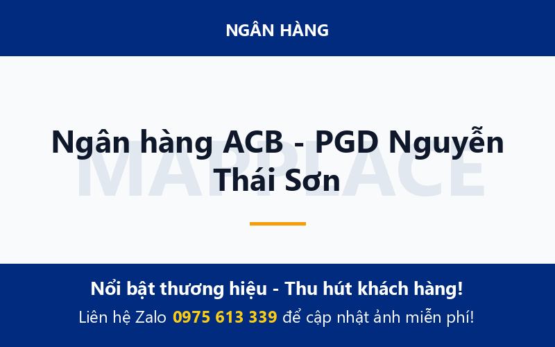 Ngân hàng ACB - PGD Nguyễn Thái Sơn
