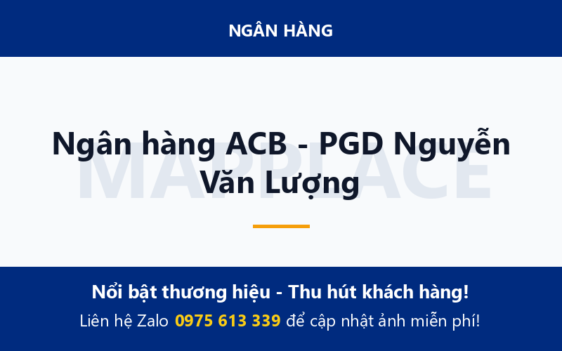 Ngân hàng ACB - PGD Nguyễn Văn Lượng