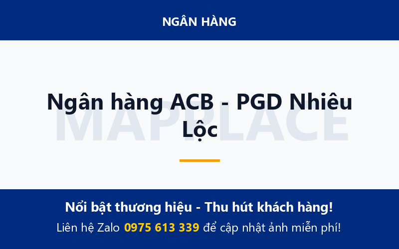 Ngân hàng ACB - PGD Nhiêu Lộc