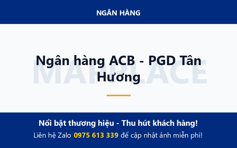 Ngân hàng ACB - PGD Tân Hương