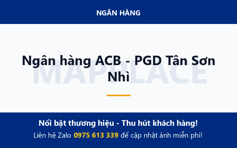 Ngân hàng ACB - PGD Tân Sơn Nhì