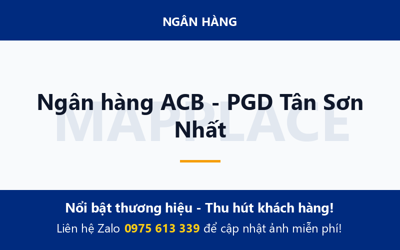 Ngân hàng ACB - PGD Tân Sơn Nhất