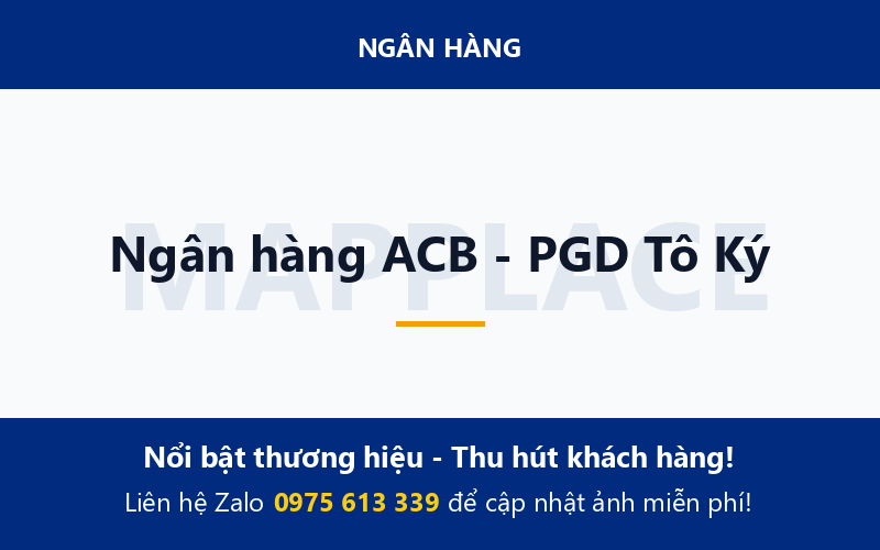 Ngân hàng ACB - PGD Tô Ký